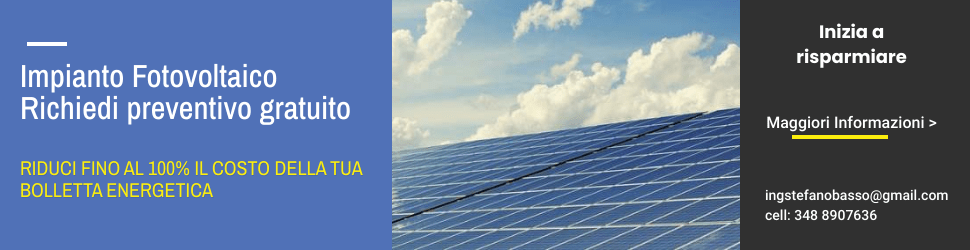 Preventivo impianto fotovoltaico